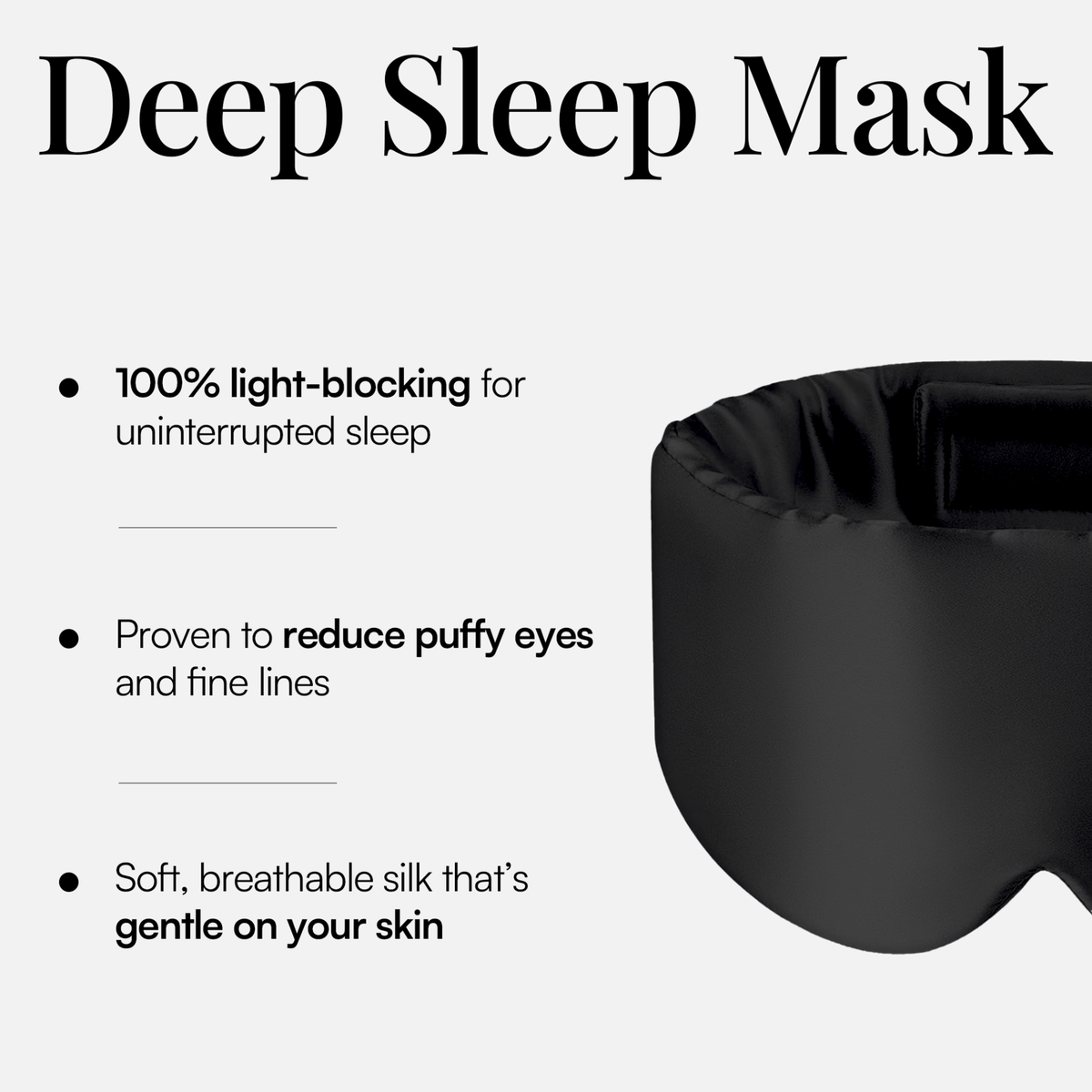 Masque de nuit en soie